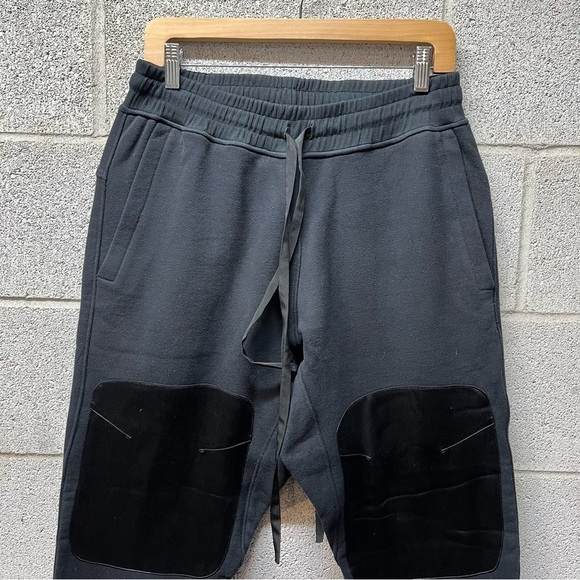 Nahmias Black Silk Trim Sweatpants - Picture 5 of 6